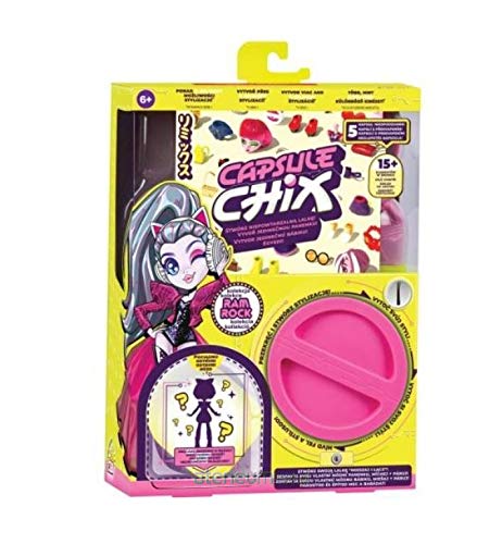 Product Cover Capsule Chix Ram Rock Collection, 4.5 inch Doll with Capsule Machine Unboxing and Mix and Match Fashions and Accessories
