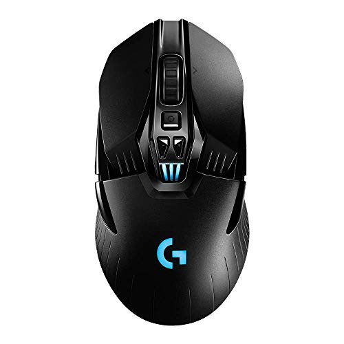 Product Cover Logitech G903 LIGHTSPEED Wireless Gaming Mouse W/ Hero 16K Sensor, 140+ Hour with Rechargeable Battery and Lightsync RGB. PowerPlay Compatible, Ambidextrous, 107G+10G optional, 16, 000 DPI