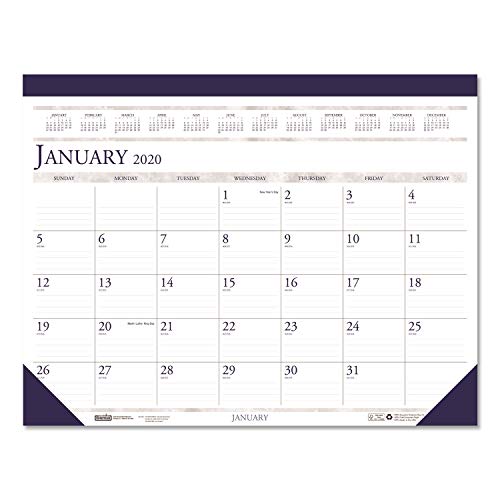 Product Cover House of Doolittle 2020 Monthly Desk Pad Calendar, Classic, 18.5 x 13 Inches, January - December (HOD1506-20)