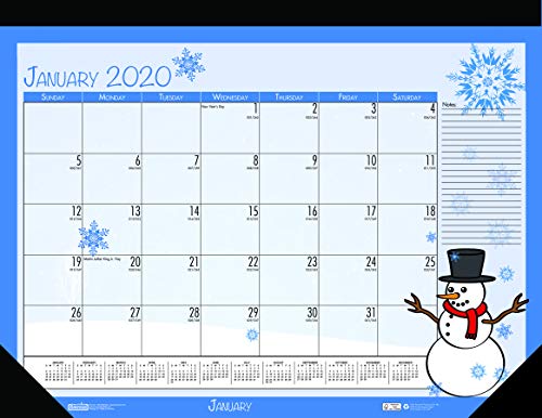 Product Cover House of Doolittle 2020 Monthly Desk Pad Calendar, Seasonal, 22 x 17 inches, January - December (HOD139-20)