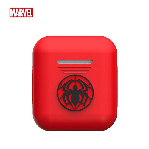 Product Cover Marvel Avengers Endgame AirPods Case Protective Silicone Cover and Skin Compatible with Apple Airpods 1 & AirPods 2 [Front LED Not Visible], Spider-Man (Red)
