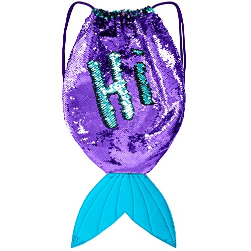 Product Cover GirlZone: Magical Mermaid Tail Sequin Backpack for Girls, Gift for Girls