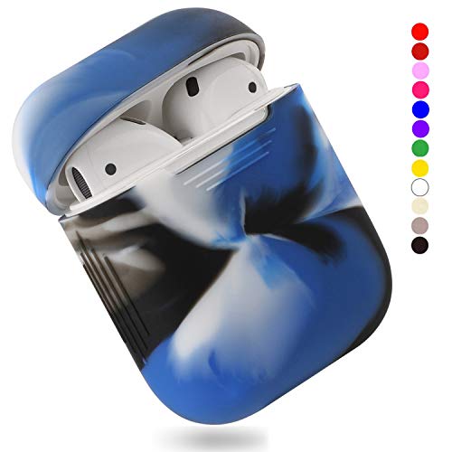 Product Cover EYEKOP AirPods Case, Premium Ultra-Thin Soft Skin Cover Compatible with Apple AirPods 2 & 1 - Navy Blue