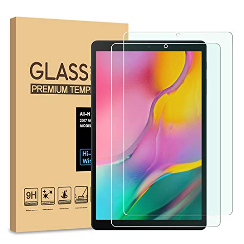 Product Cover [2-Pack] PULEN for Samsung Galaxy Tab A 10.1 2019 Screen Protector Tempered Glass (SM-T510/T515 Model),9H Hardness HD Clear Anti-Scratch Bubble Free (10.1-Inch)