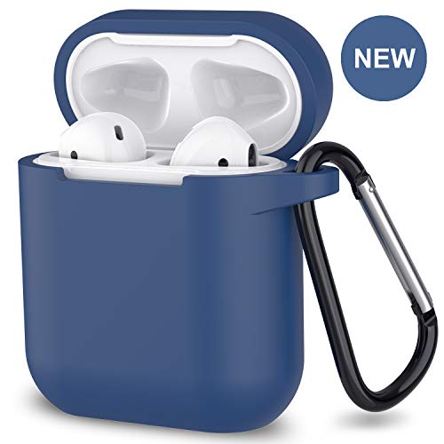 Product Cover AirPods Case,SATLITOG Protective Silicone Cover Compatible with Apple AirPods 2 and 1(Not for Wireless Charging Case)(Roayl Blue)