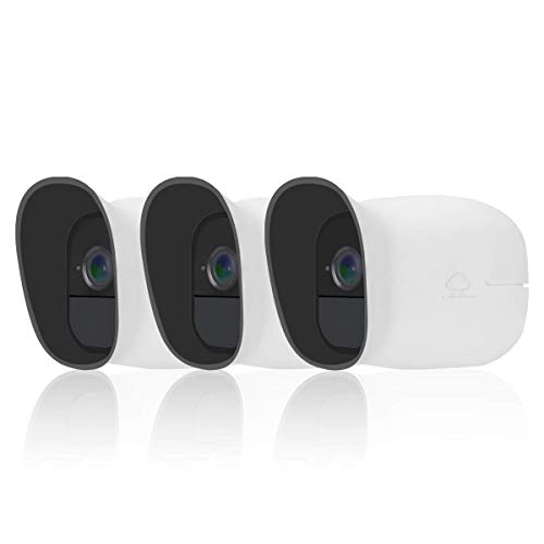 Product Cover Skins for Arlo Pro,LANMU Silicone Cases Compatible with Arlo Pro & Arlo Pro 2 Security Camera,Weatherproof Cover with Dual Layer Sunshade Design (White,3 Pack)