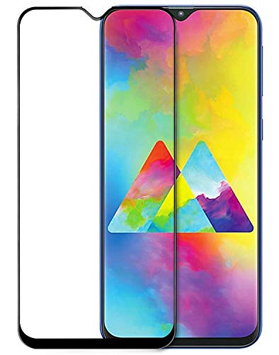 Product Cover RidivishN® Tempered Glass for Samsung Galaxy M20 / Realme 2 Pro/Oppo F9 Pro/Oppo F9 | Scratch Resistant,Air Bubble Free,Edge to Edge Tempered Glass Guard Screen Protector (Black)