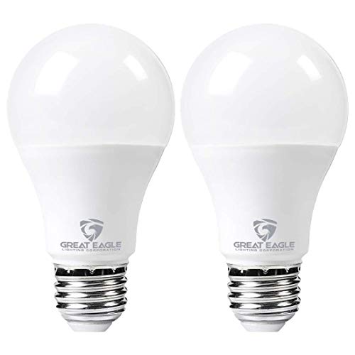 Product Cover Great Eagle LED 23W Light Bulb (Replaces 150W - 200W) A21 Size with 2625 Lumens, Non-Dimmable, 4000K Cool White, UL Listed (2-Pack)