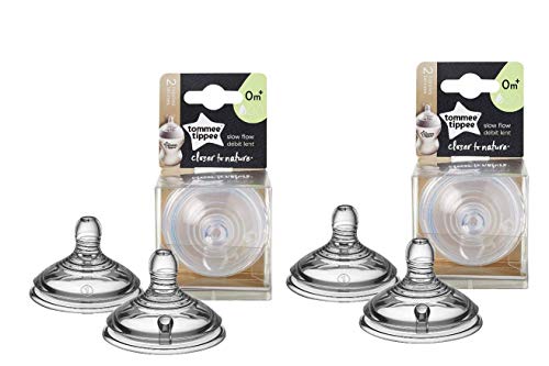 Product Cover Tommee Tippee Closer to Nature Nipple, 4 Count, Slow Flow