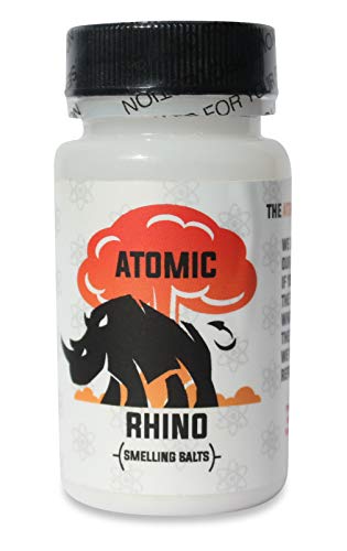 Product Cover Atomic Rhino Smelling Salts for Athletes 100's of Uses per Bottle Explosive Workout Sniffing Salts for Massive Energy Boost Just Add Water to Activate Pre Workout