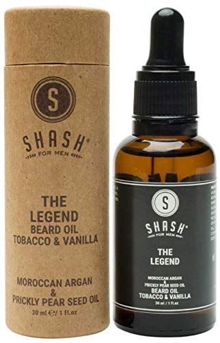 Product Cover SHASH Beard Oils, 6 Scents All-Natural Formula Supports Faster, Healthier Growth - Hydrates Dry Skin and Hair, Reduces Itchy Discomfort - Paraben, Silicone and Sulfate-Free