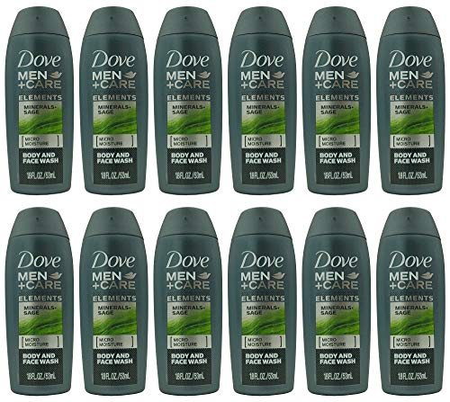 Product Cover Dove Men + Care Body and Face Wash Minerals + Sage [Micro Moisture] Travel Size 1.8 Ounce Pack of 12