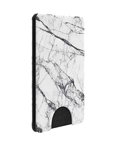 Product Cover PopSockets PopWallet: Removable & Repositionable Wallet - White Marble