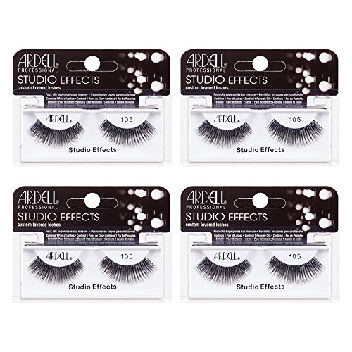 Product Cover Ardell Studio Effects 105 Black False Lashes, 4 packs