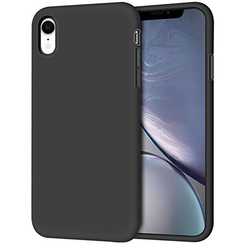 Product Cover iPhone XR Case, Anuck Soft Silicone Gel Rubber Bumper Phone Case with Anti-Scratch Microfiber Lining Hard Shell Shockproof Full-Body Protective Case Cover for Apple iPhone XR 6.1