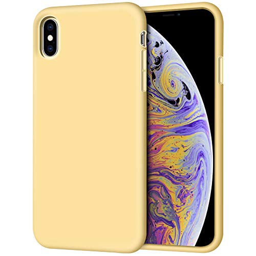 Product Cover iPhone Xs Max Case, Anuck Soft Silicone Gel Rubber Bumper Case Anti-Scratch Microfiber Lining Hard Shell Shockproof Full-Body Protective Case Cover for Apple iPhone Xs Max 6.5