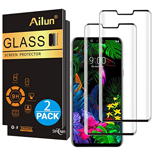 Product Cover AILUN Screen Protector for LG G8 ThinQ 2Pack 9H Hardness 0.25mm Tempered Glass Screen Protector for LG G8 ThinQ Anti Scratch Case Friendly Bubble Free