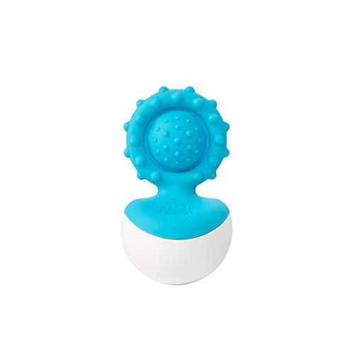 Product Cover Fat Brain Toys Dimpl Wobbl - Blue Baby Toys & Gifts for Ages 0 to 1