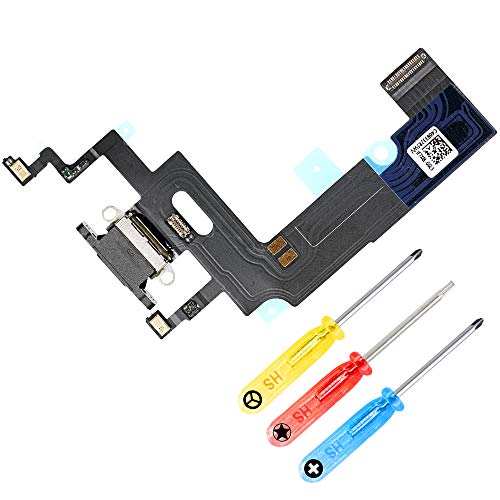 Product Cover MMOBIEL Dock Connector Replacement Compatible with iPhone XR 6.1 inch (Black) Charging Port Flex incl. Screwdriver