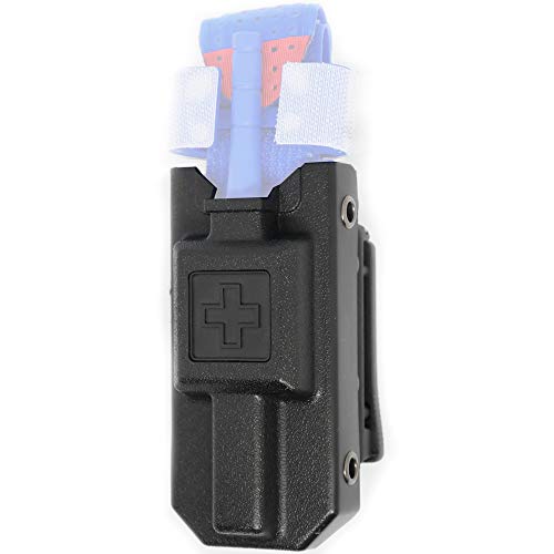 Product Cover Aid&Aim Tactical Tourniquet Holder Pouch for CAT Combat Application Tourniquet Gen 7 or Older- Holster Case with Belt Clip Fits Molle Equipment,Police Gear, Duty and Utility Belt up to 2