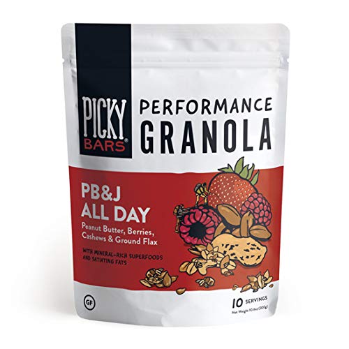 Product Cover Picky Bars Performance Granola, PB&J All Day, 10.6oz bag (10 servings)