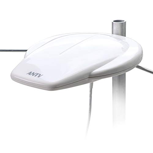 Product Cover Outdoor HDTV Antenna, 360° Omni-Directional Digital Amplified TV Antenna with VHF Enhanced and High Gain Amplifier Booster, 65 Miles Range for Outdoor/RV/Marine Use