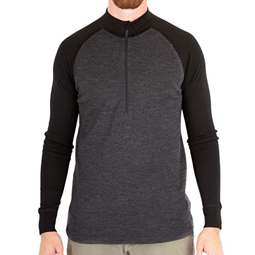 Product Cover MERIWOOL Mens Base Layer 100% Merino Wool Midweight 250g Half Zip Sweater for Men