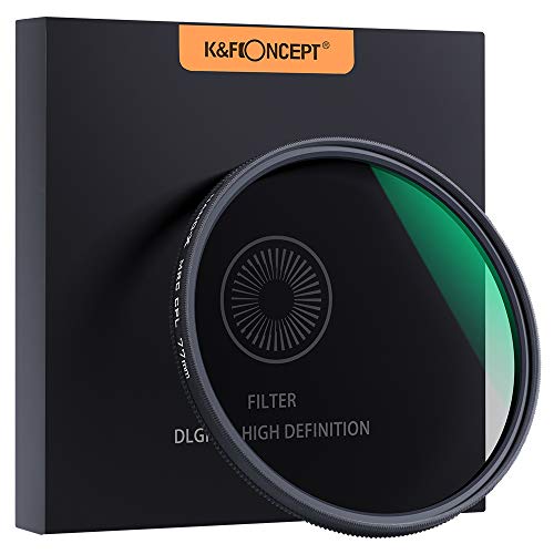 Product Cover 52mm Circular Polarizers Filter, K&F Concept 52MM Circular Polarizer Filter HD 18 Layer Super Slim Multi Coated CPL Lens Filter