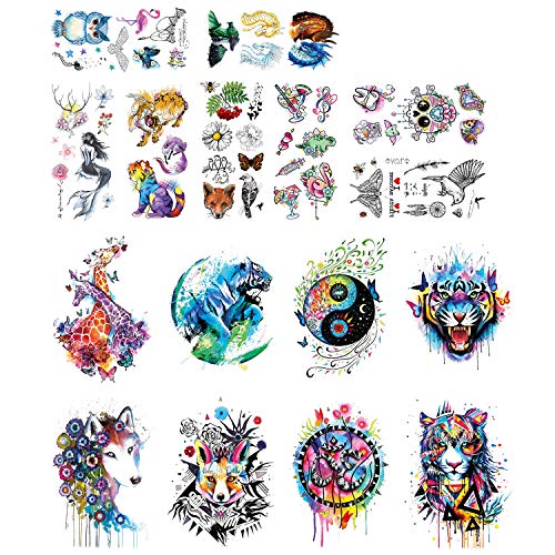 Product Cover DaLin Temporary Tattoos for Women Men (Animal Collection)