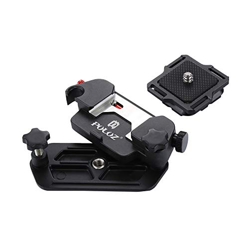 Product Cover Camera Clip Aluminum Alloy Quick Release Clip with Plate with 1/4 Tripod Screws for DSLR