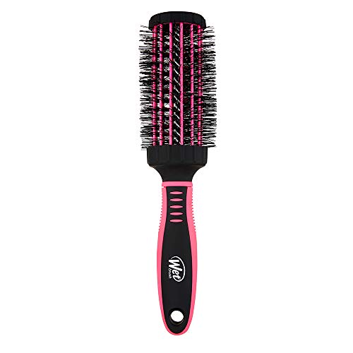 Product Cover Wet Brush Squirt Detangler Hair Brush with High Speed Heat Resistant Nylon Bristles Vented Design Round Hair Brush, Travel Detangling Hair Comb for All Hair Types - (Pink Black)