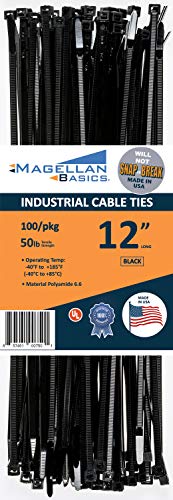 Product Cover 100 Pack Cable Zip Ties Heavy Duty