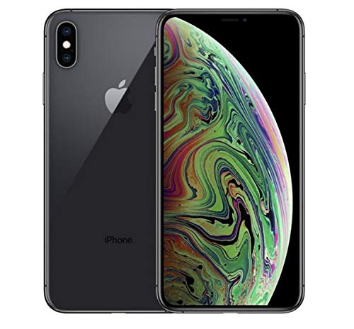 Product Cover Apple iPhone Xs MAX Replacement Back Glass Cover Back Battery Door w/Pre-Installed Adhesive,Best Version Apple iPhone Xs MAX All Models OEM Replacement (Black)