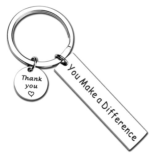 Product Cover ecobuty You Make A Difference Keychain Thank You Gift for Volunteer Mentor Employee Gift (Difference Key)