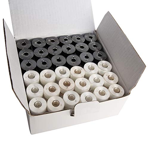 Product Cover 144 PreWound Bobbins for Embroidery Machines Size A (SA156) Plastic Sided (Black&White)
