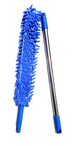 Product Cover Flyngo Flexible Cleaning Microfiber Duster Broom with Long Handle for Clean Car, Office and Home (Multicolor)