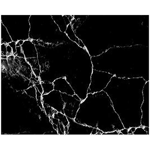 Product Cover Selens 22x35 Inch (56x88cm) Black Cracked Marble Texture Background Flat Lay Tabletop Photography Backdrop for Food, Jewelry, Cosmetics, Small Product, Photo Pros and more