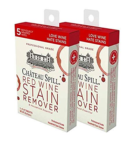 Product Cover Chateau Spill Emergency Stain Rescue (10 Pack of Individual Wipes) Super Concentrated Stain Remover Wipes | Spot Remover | Stain Remover for Clothes | Carpet Spot Cleaner