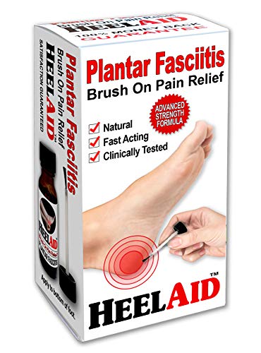 Product Cover HeelAid Plantar Fasciitis New Treatment - Brush On for Heel Pain Relief - Doctor Developed -Clinically Tested - Natural Ingredients Penetrate Deep to Calm Fascia Inflammation.