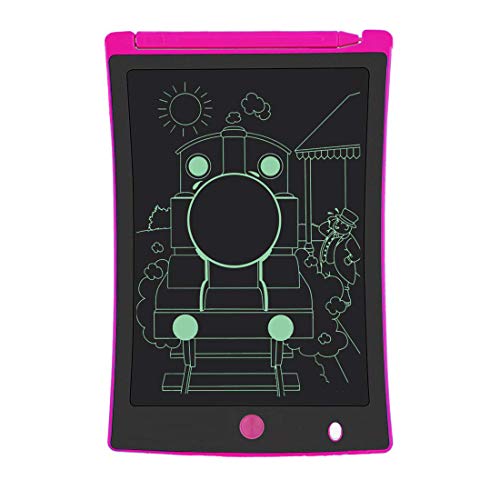 Product Cover LCD Writing Tablet, 8.5-Inch Writing Board Doodle Board, Electronic Doodle Pads Drawing Board Gift for Kids and Adults at Home,School and Office (Pink)