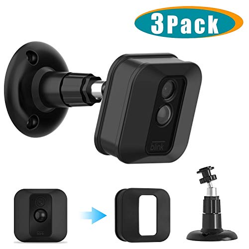 Product Cover Blink XT2 Camera Wall Mount Bracket, 360 Degree Adjustable Wall Mount with Weather Proof Silicone Case Cover for Blink XT/XT2 Outdoor/Indoor Home Security System
