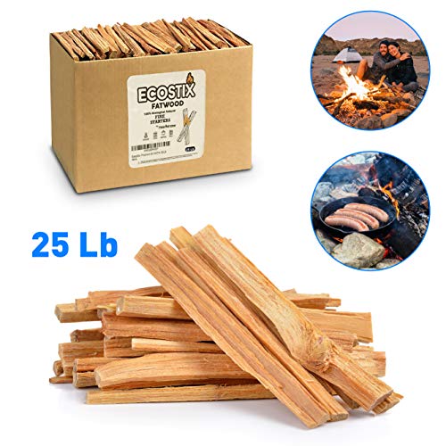 Product Cover EasyGoProducts Approx. 300 Eco-Stix Fatwood Fire Starter Kindling Firewood Sticks Wood Stoves, 25 lbs