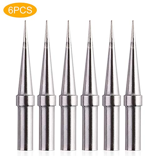 Product Cover 6pcs Replacement Tips Weller ET Soldering Iron Tips for WES51/50,WESD51,WE1010NA,PES51 / 50,LR21 ET Tip Series (6PCS-02)