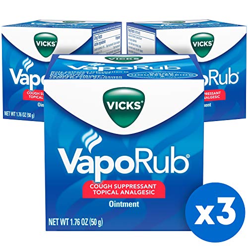 Product Cover Vicks VapoRub Chest Rub Ointment for Relief from Cough, Cold, Aches, and Pains, with Original Medicated Vicks Vapor