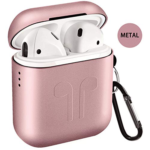 Product Cover Metal Airpods Case 2019 Newest Full Protective Skin Cover Accessories Kits Compatible Airpods 1&2 Charging Case[Not for Wireless Charging Case]