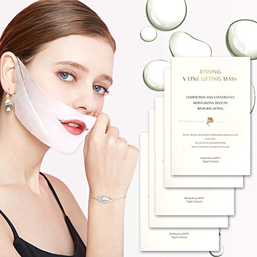 Product Cover V Line Face Lift and Double Chin Reducer Intense Lifting Layer Mask, Lifting Patch for Chin Up & V Line, Double Chin Mask-V Lifting Chin Mask-Chin Up Mask 5pcs