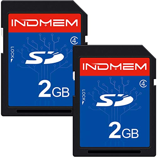 Product Cover 2 Pack SD Card 2GB Class 4 Flash Memory Card 2G SLC Stanard Secure Digital Cards (IN2GBC4SD2P)