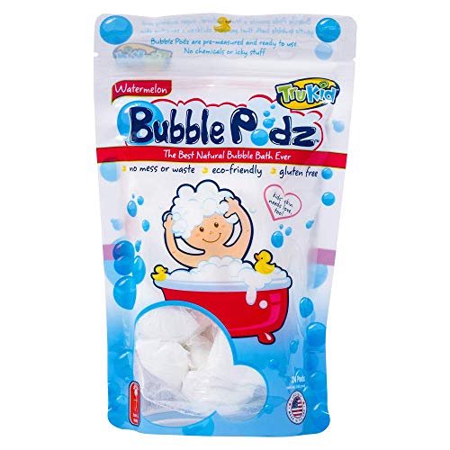 Product Cover TruKid Bubble Podz, Natural Bubble Bath for Kids with Sensitive Skin, Watermelon Scent, 24 Count