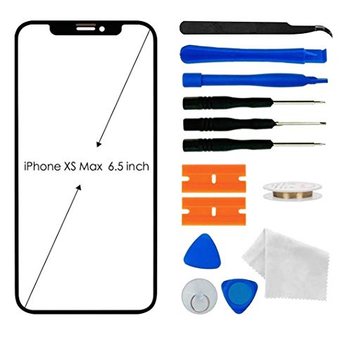 Product Cover Original iPhone Xs Max Screen Glass Replacement, Front Outer Lens Glass Screen Replacement Repair Kit for Apple iPhone Xs Max Series