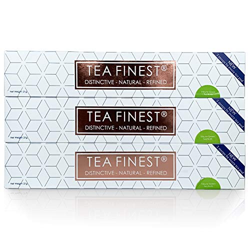 Product Cover TeaFinest Green Tea Capsule Pods - Not coffee bean but organic tea leaf in Nespresso Original Line compatible capsules. High catechins and low caffeine extract of pure tea flavonols brews